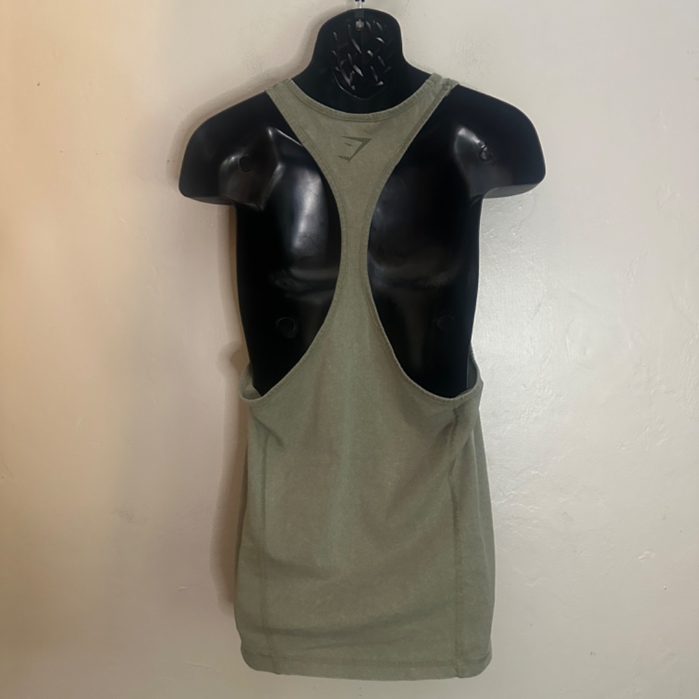 Gymshark Tank Top Small Gently worn 100% cotton 19" armpit to armpit - Picture 3 of 4
